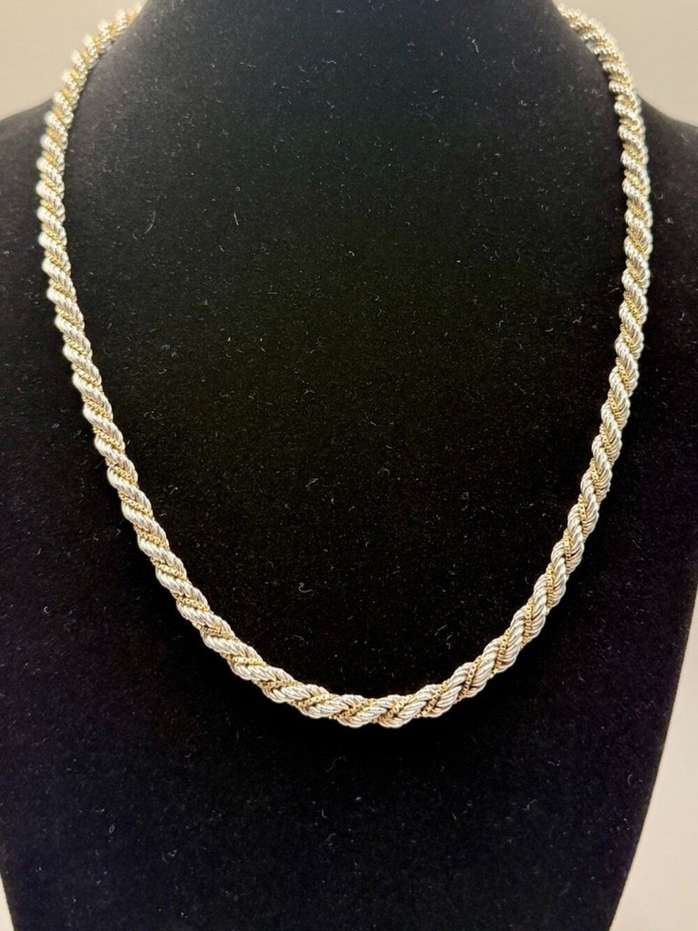 Sterling Silver Rope Necklace